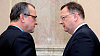 Ministr financ� Miroslav Kalousek a premi�r Petr Ne�as