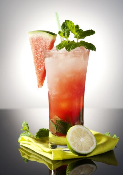 Melounové mojito. Foto: Buquet. Melounové mojito. Foto: Buquet.