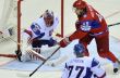 Hokejový zápas Rusko - Slovensko na MS. Rusko Slovensko