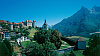 Městečko Gruyeres a hrad Gruyeres
