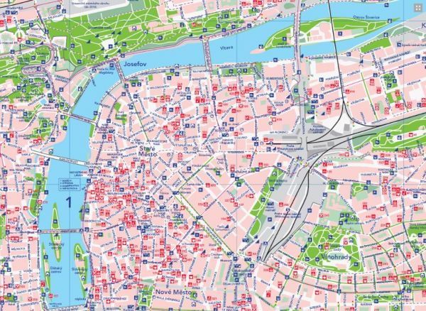 Zelen� mapa Prahy
