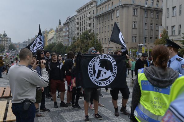 Czexit - boj za na&scaron;i kulturu a bezpe�nou zem, demonstrace, V&aacute;clavsk&eacute; n&aacute;m�st&iacute;
