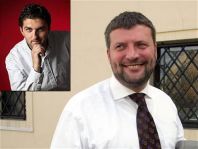 Jan Piskáček (vlevo nahoře) se svým někdejším zaměstnavatelem Alešem Řebíčkem
