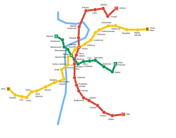 plán pražského metra