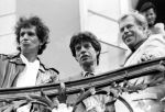 Vclav Havel s leny Rolling Stones v srpnu 1990.