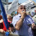 Protest odbor�. Ilustra�n� foto