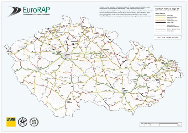 silnice eurorap, silnice smrti, mapa