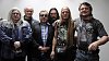Zleva Franti�ek Ringo �ech, Michael Koc�b, Michal Pavl��ek, Ji�� Hrube�, Klaudius Kry�p�n a Vil�m �ok se se�li na tiskov� konferenci k podzimn�mu turn�