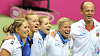 Radost �esk�ch tenistek po postupu do fin�le Fed Cupu