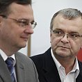 Petr Ne�as s Miroslavem Kalouskem