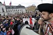 bratislavská demonstrace proti vlasteneckému zákonu
