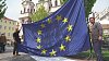 Protest proti EU v Praze
