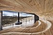 Pavilon pro sledování sobů Tverrfjellhytta v norské přírodní rezervaci Dovrefjell