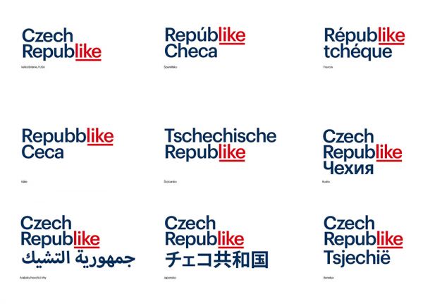 Czech Republike, jazykov� mutace