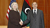 Hillary Clintonov� zdrav� p�edsedu NTC Mustafu Abdala D�al�la
