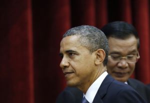 Barack Obama a kambodsk premir Hun Sen
