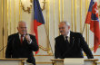 �esk� prezident V�clav Klaus a slovensk� prezident Ivan Ga�parovi�