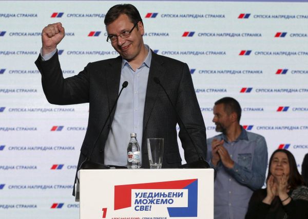 Srbsk&yacute; premi&eacute;r Aleksandar Vu�ic