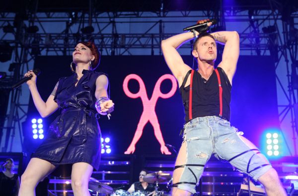 Scissor Sisters zab�vali desa�tis�ce �ud�. A �akovali po slovensky. Sn�mka: HN/Mayer