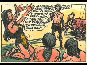 Malý bůh - Pod paprsky Zářícího - obrázky z komiksu