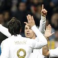Radující se hráči Realu Madrid. Radující se hráči Realu Madrid.