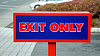 Ilustra�n� foto - N�pis exit only