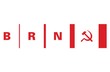 Logo Brna se srpem a kladivem