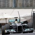 Nico Rosberg při tréninku v Monaku