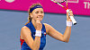 Petra Kvitová se raduje po výhře nad Julií Görgesovou