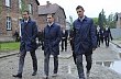 Oliver Bierhoff, Philipp Lahm a Miroslav Klose v Osvětimi
