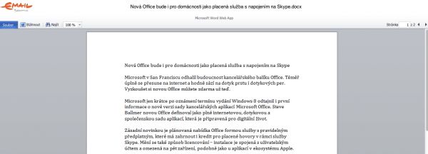 Nový e-mail od Seznam.cz