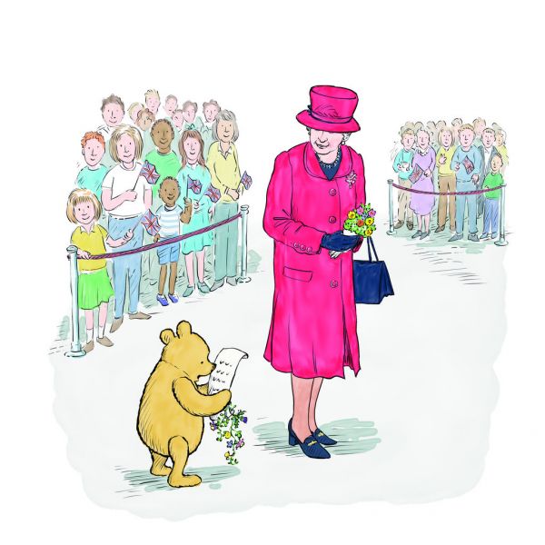 Medv&iacute;dek P&uacute; a kr&aacute;lovna Al�b�ta.