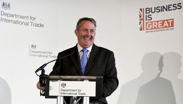 Britsk&yacute; ministr financ&iacute; Liam Fox v Manchesteru, z&aacute;�&iacute; 2016