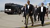 Barack Obama na letišti v Minnesotě Barack Obama na letišti v Minnesotě