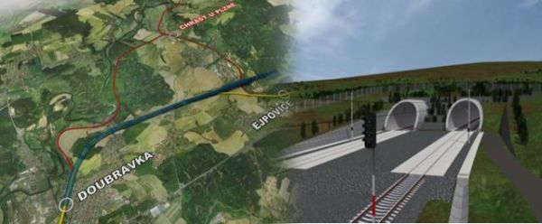 vizualizace projektu modernizace trati Rokycany – Plze