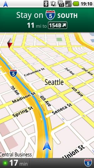 navigace Google