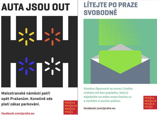 Praha pedstavila 15. srpna nov plakty od designra Pavla Fuksy, chce jimi upozorovat na dleit tmata.