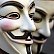 Členové hnutí Anonymous. Členové hnutí Anonymous ve svých typických maskách