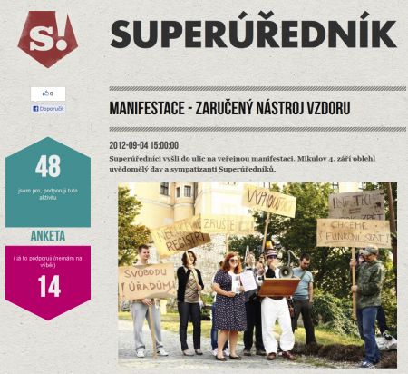 Demostrace super��edn�k�