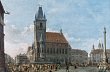 Olejomalba Ludv�ka Kohla s n�zvem "Pohled na Starom�stsk� n�m�st� se sloupem Panny Marie"