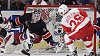 Jiří Hudler z Detroitu v zápase proti New Yorku Rangers.