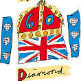 Emblém k Diamond Jubilee vytvořila desetiletá Katherine Dewarová, jejíž návrh zvítězil v celonárodní soutěži Emblém k diamantovému jubileu Alžběty II.