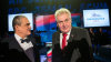 Poslední televizní debata před prezidentskou volbou. Karel Schwarzenberg (vlevo) a Miloš Zeman (vpravo)