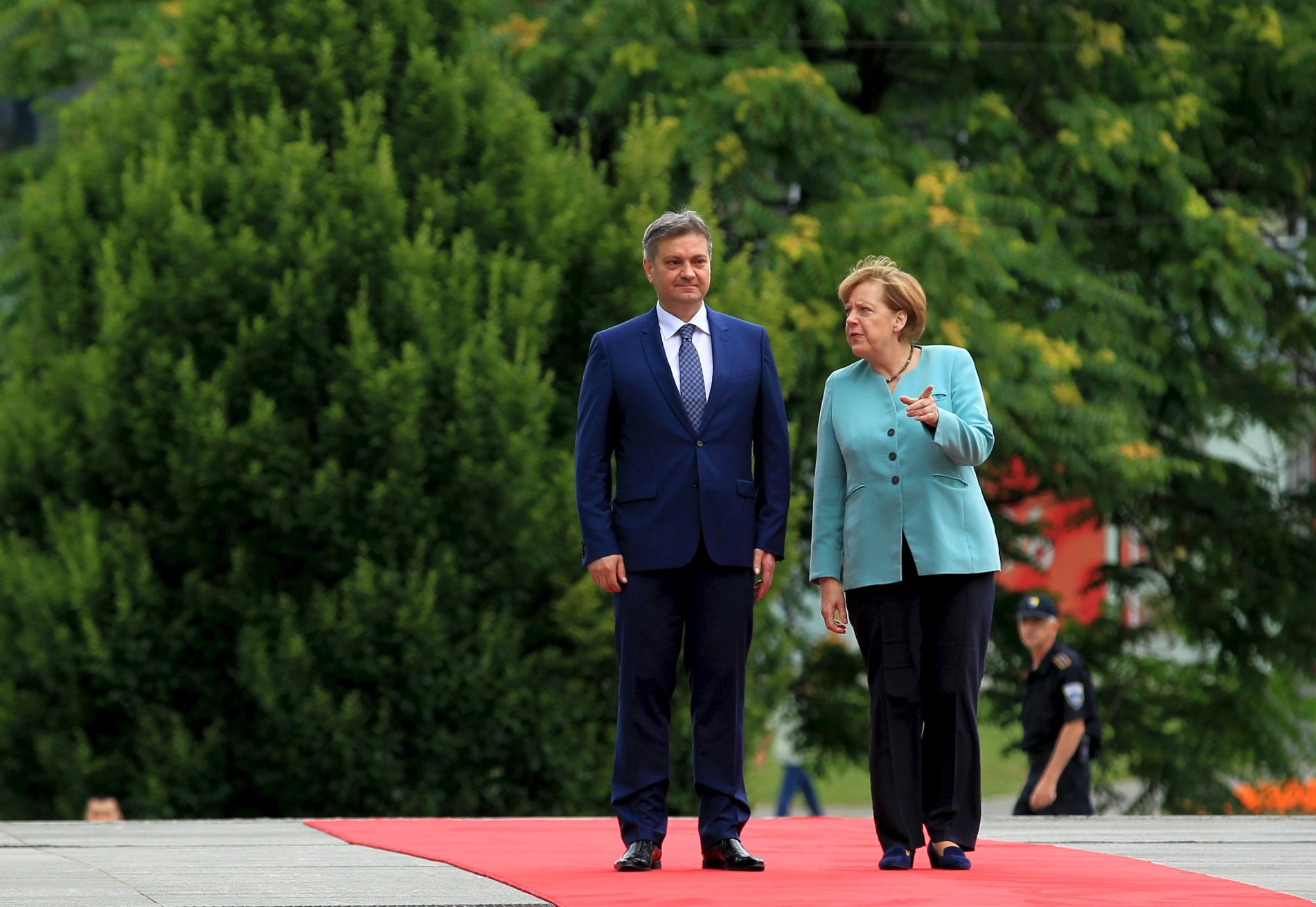 Angela Merkelová na návštv v Bosn.