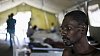 Zdravotnické centrum léčby cholery Lékařů bez hranic v Port-au-Prince Cholera zasáhla obyvatele Haiti - ilustrační foto