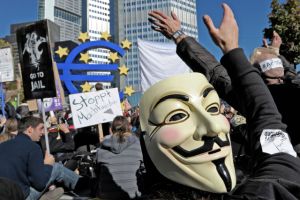 Protesty proti E� / Ilustra�n� foto. Reuters