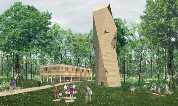 Vizualizace ekologick&eacute;ho centra.