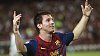 Hvězda Barcelony Lionel Messi. Hvězda Barcelony Lionel Messi hraje v dresu Nike