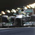 Nico Rosberg při tréninku na Velkou cenu Monaka