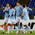Libor Koz�k (uprost�ed) se spoluhr��i z Lazia